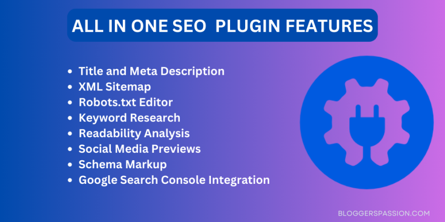 all in one seo plugin features