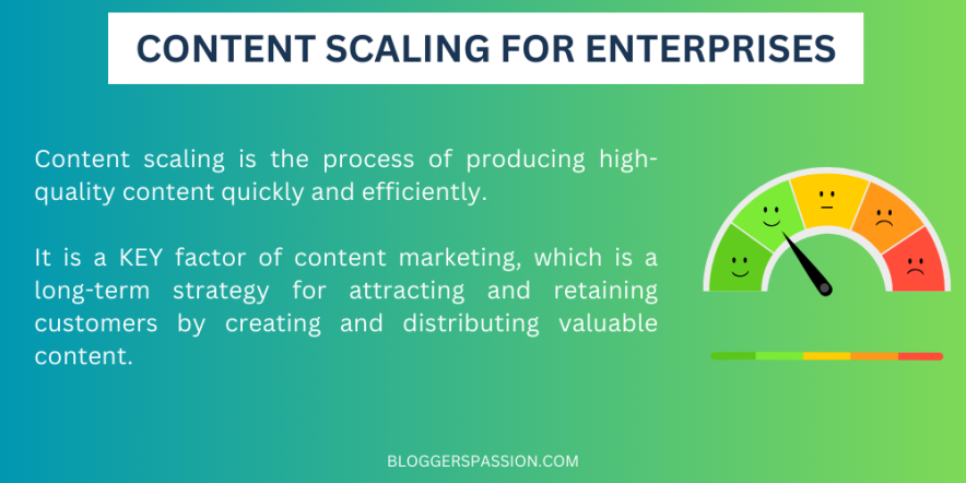 content scaling for enterprise seo