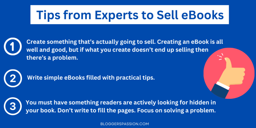 ebooks selling tips