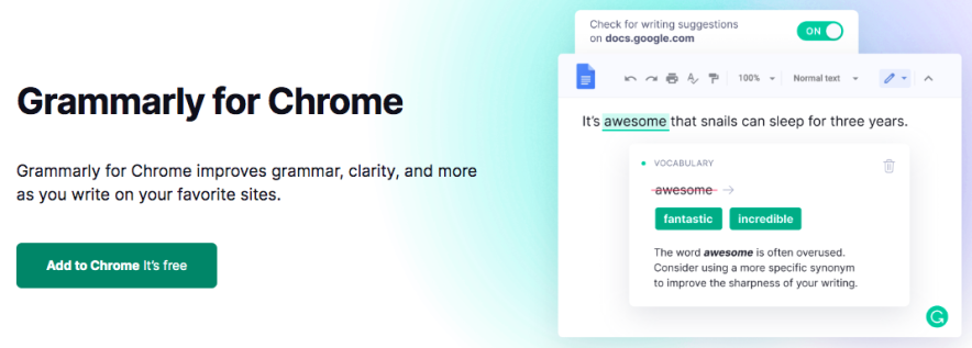 Grammarly browser extension