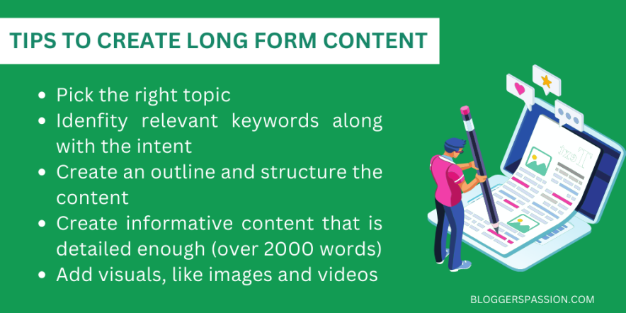 long form content tips