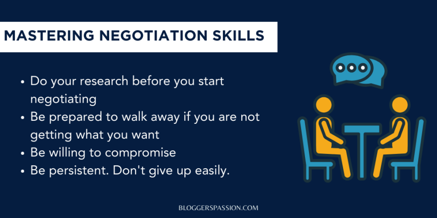 negotiation skills for bloggers