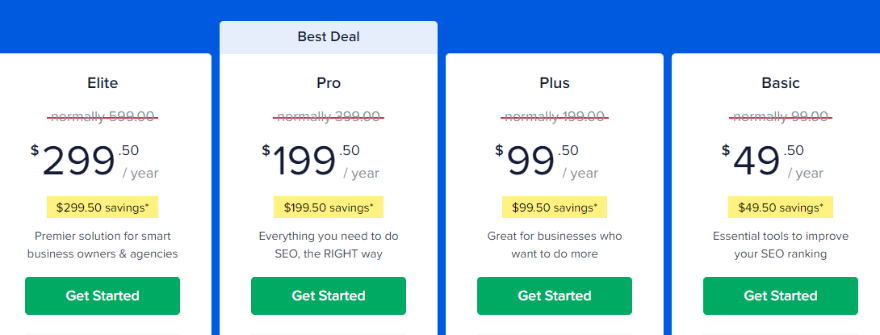 aioseo pricing
