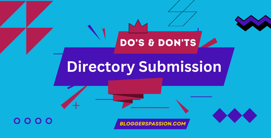 do's and don'ts of directory submission