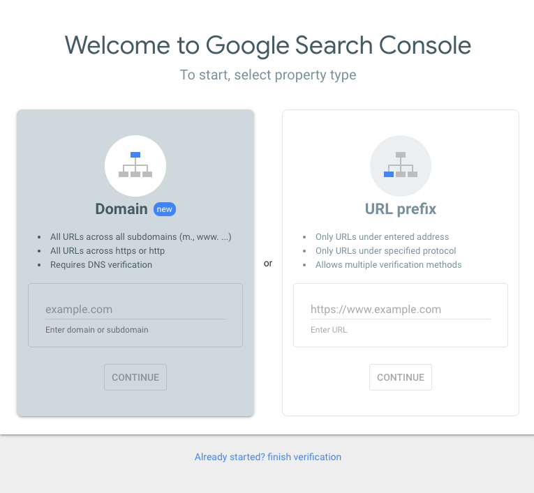 google search console data