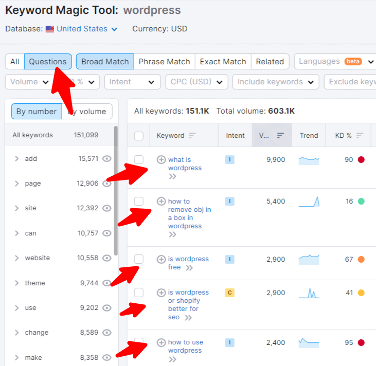Keyword Magic Tool WordPress