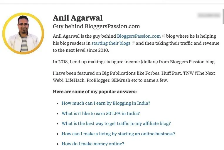 Anil Agarwal quora profile