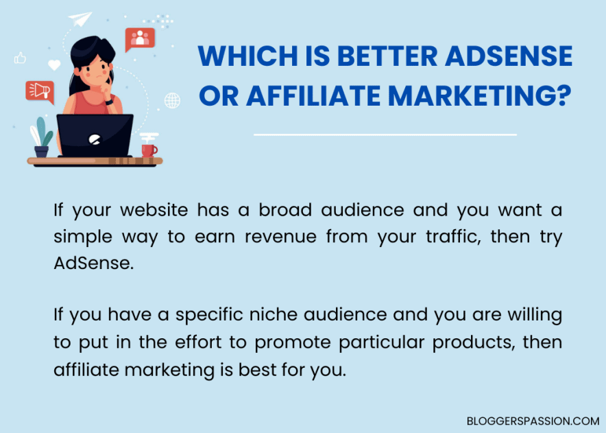 which is better adsense or affiliate marketing